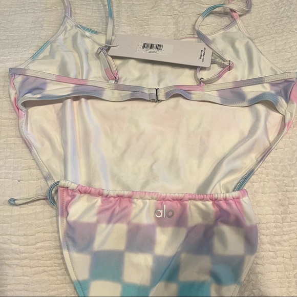 Frankie’s Bikinis “Croft” One Piece in Pastel Checker (PR) - Picture 5 of 6